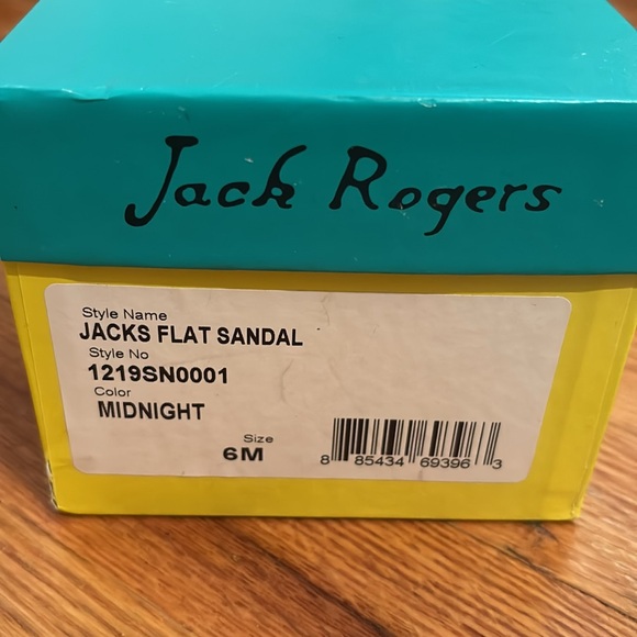 Jack Rogers Jacks Flat Sandal Size 6 Navy Blue - Picture 6 of 6